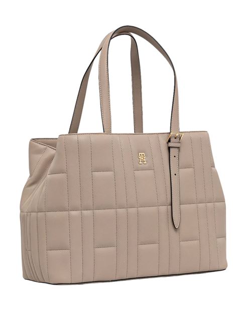 Borsa tortora in poliuretano Tommy Hilfiger | AW0AW17452AFE